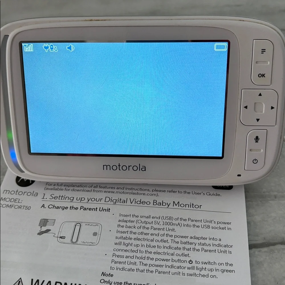 Motorola White Video Baby Monitor - Picture 4 of 5